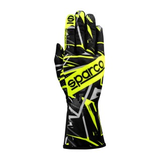 Guanti SPARCO K-ROOKIE nero/giallo fluo