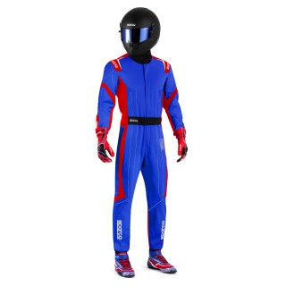 Tuta kart Sparco Thunder Advanced azzurro / rosso