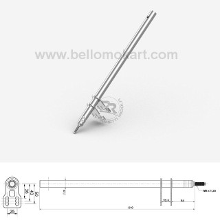 Piantone sterzo M8  multiregolazione tipo CRG