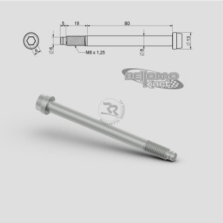 VITE PER FUSELLO D.8mm M8 L.72+18mm