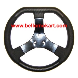 VOLANTE mm320 RICOPERTO IN PELLE SCAMOSCIATA, COLORE BLU/NERO