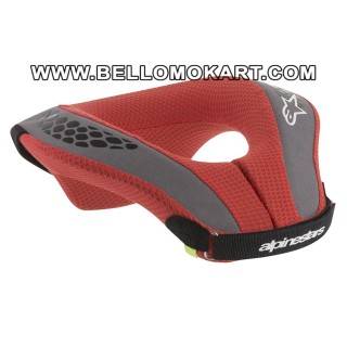 Collare kart Alpinestars Sequence Nero/rosso