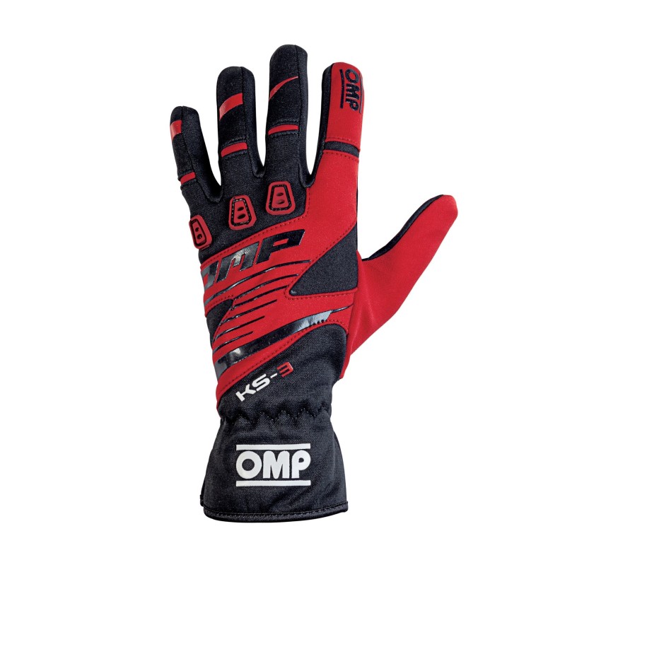 guanti OMP KS3 rosso-nero new 2019