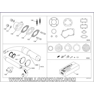 Raccordo scarico IAME X30