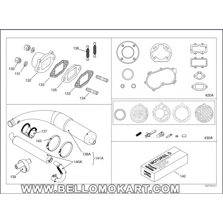 Dado Scarico 8mm IAME X30