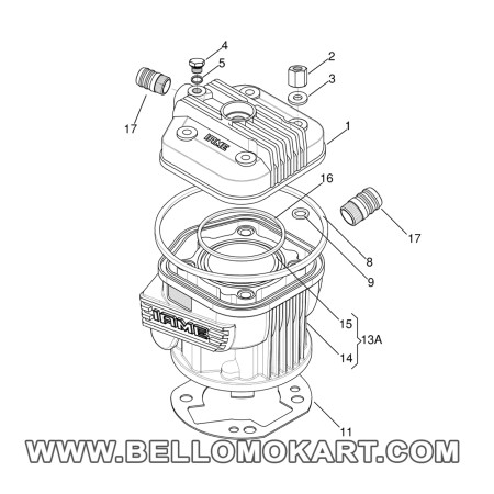 Guarnizione testa OR 3237 IAME X30