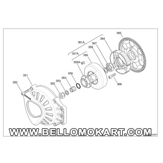 dado bloccaggio corona frizione IAME X30