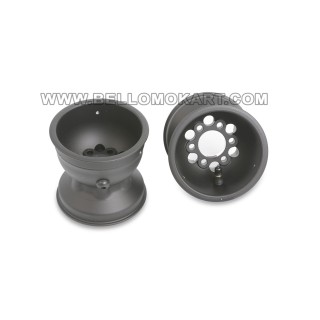 Cerchio magnesio ant. 6 fori DF HQ 130 mm freeline NEW  NERO