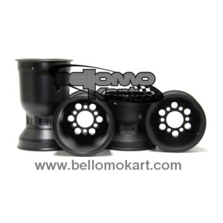 set 4 cerchi freeline 6 fori DF HQ  130-210 magnesio NEW  NERO