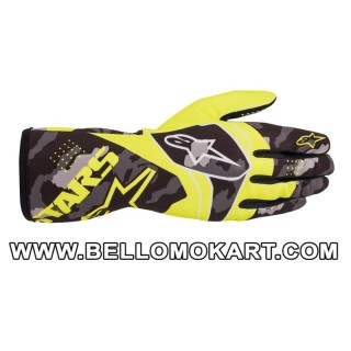 Guanti Alpinestars Tech 1-K Race V2 CAMO giallo fluo nero