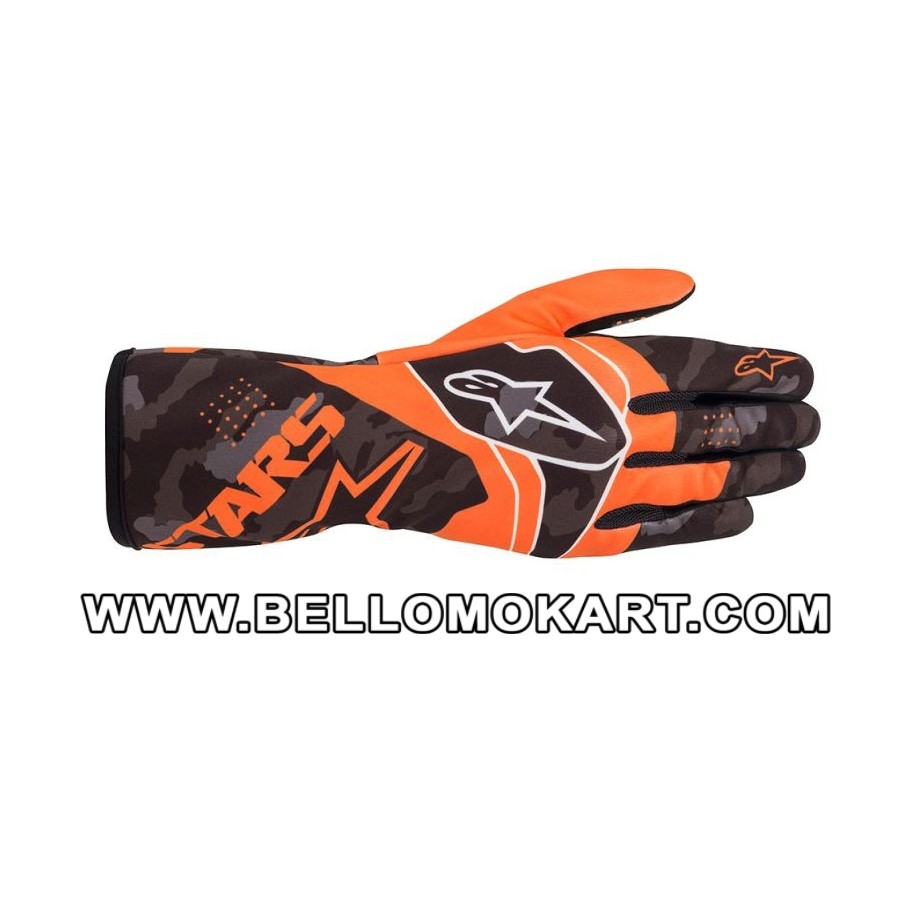 Guanti Alpinestars BAMBINO Tech 1-K Race S V2 arancio fluo nero