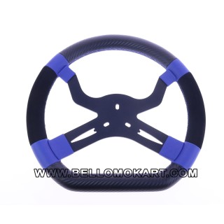 VOLANTE 330 4 RAZZE mod. DATI NERO-GIALLO FLUO-CARBON