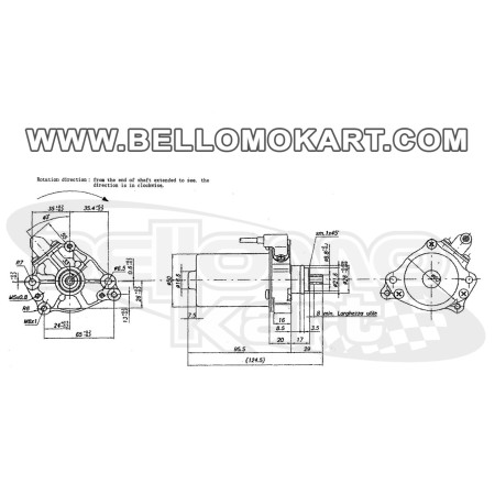 motorino avviamento 125 KF - X30 - Tag -Rok - minirok - Rotax