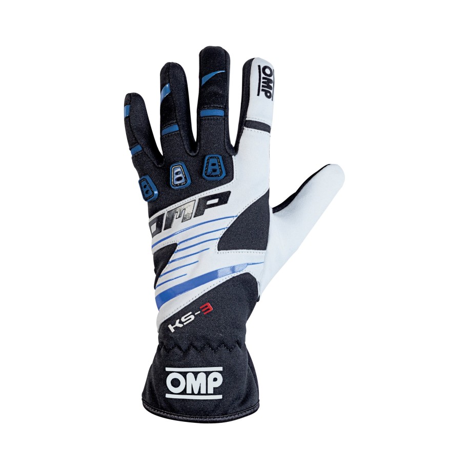 guanti OMP KS3 nero/blu/bianco