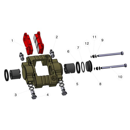 esploso pinza freno IPK RSB-V2