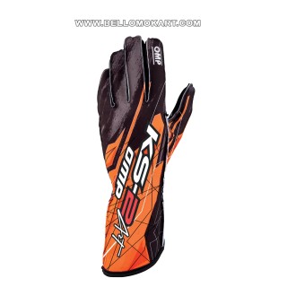 guanti OMP KS2 ART  nero-arancio new