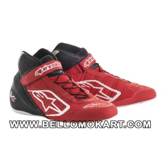 scarpe kart alpinestars TECH 1 KZ  rosso nero