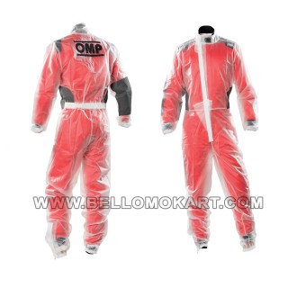 Tuta antipioggia OMP kart in pvc trasparente NEW