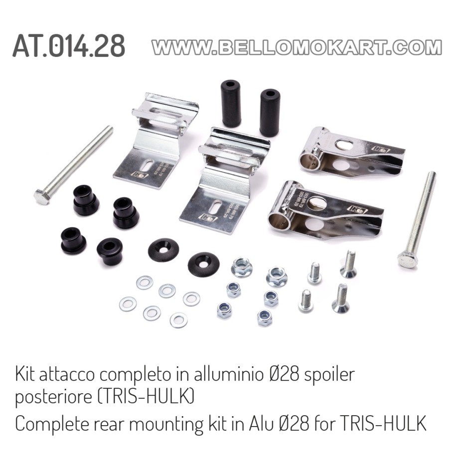 Kit attacco completo 28 mm  spoiler Hulk- Tris CIK-FIA