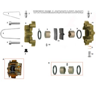 gommino pinza freno minikart CRG D 24