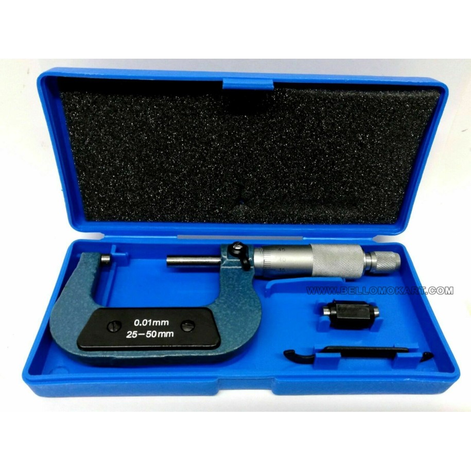 Micrometro per esterni con frizione sul tamburo 25-50 mm