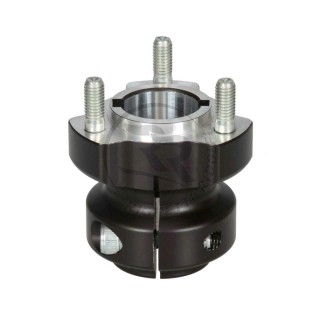 Mozzo Ruota D.30mm L.62mm CH6/8mm in Alluminio Nero
