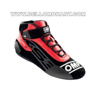 Scarpe kart OMP KS3  new  nero-rosso