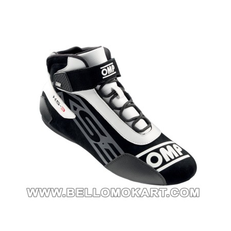 Scarpe kart OMP KS3  new  nero-bianco