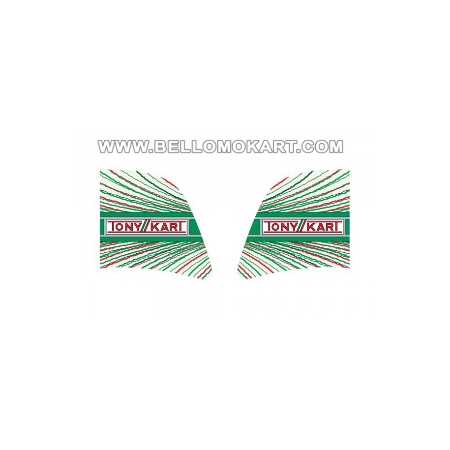 coppia adesivi serbatoio 3  lt.  TONY KART  minikart 2022