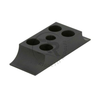 Engine mount clamp Light type 32x92mm Black anodized