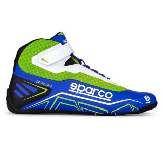 Kart shoes Sparco K-Run Light blue/green fluo
