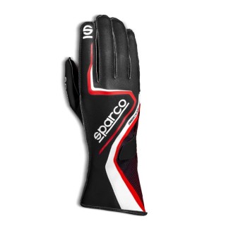 Guanti Sparco record nero/rosso