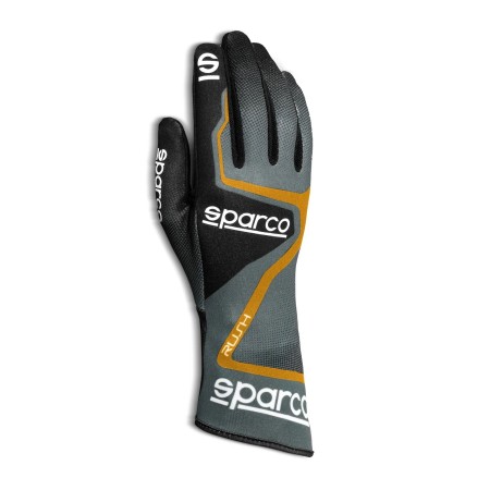 Sparco gloves rush grey/orange fluo