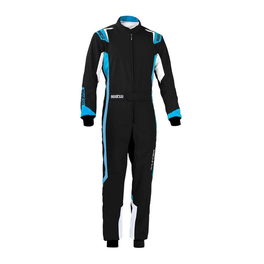 Tuta Sparco Thunder nero/azzurro