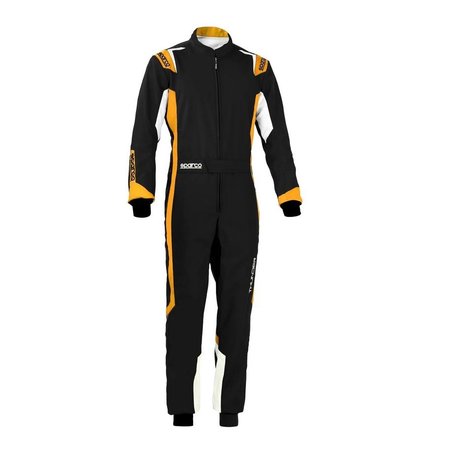 Sparco kart suit Thunder black/orange fluo