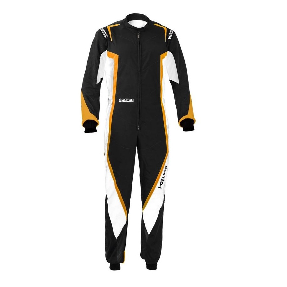 Sparco kart suit kerb black/white/orange fluo