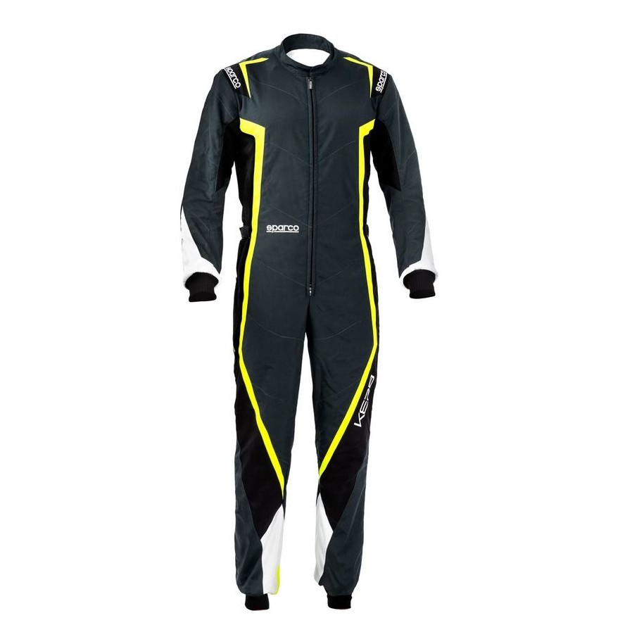 Sparco kart suit kerb grey/black/white/yellow