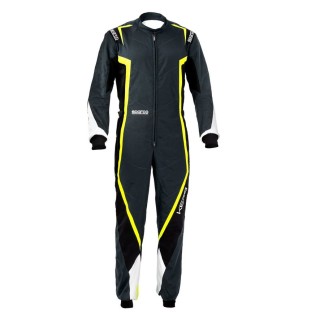 Sparco kart suit kerb grey/black/white/yellow