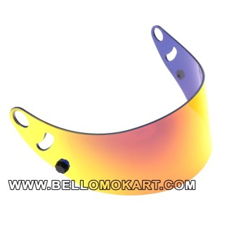 Red iridium visor for Arai SK5-GP5 helmet