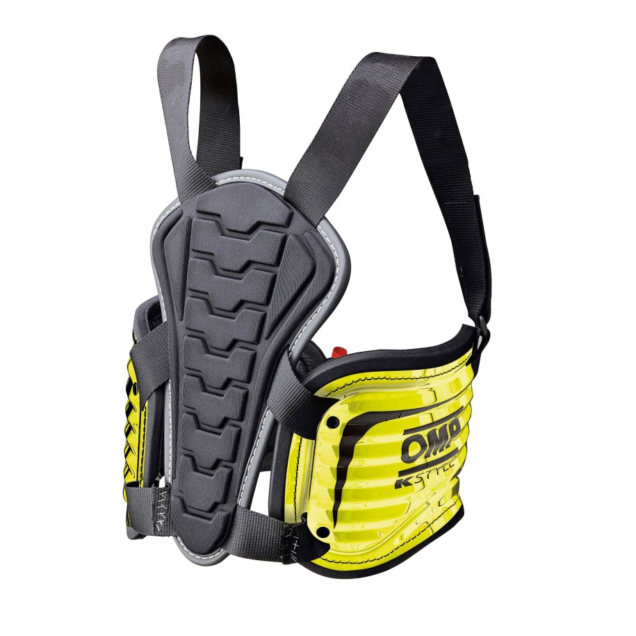 OMP Pro rib vest XS/S chest protector yellow fluo