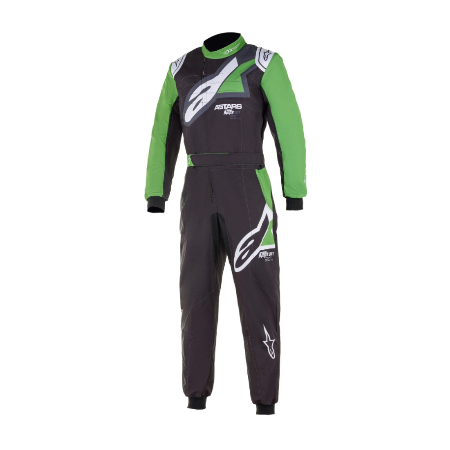 Tuta kart Alpinestars KMX-9 V2 Graphic Nero/verde/bianco