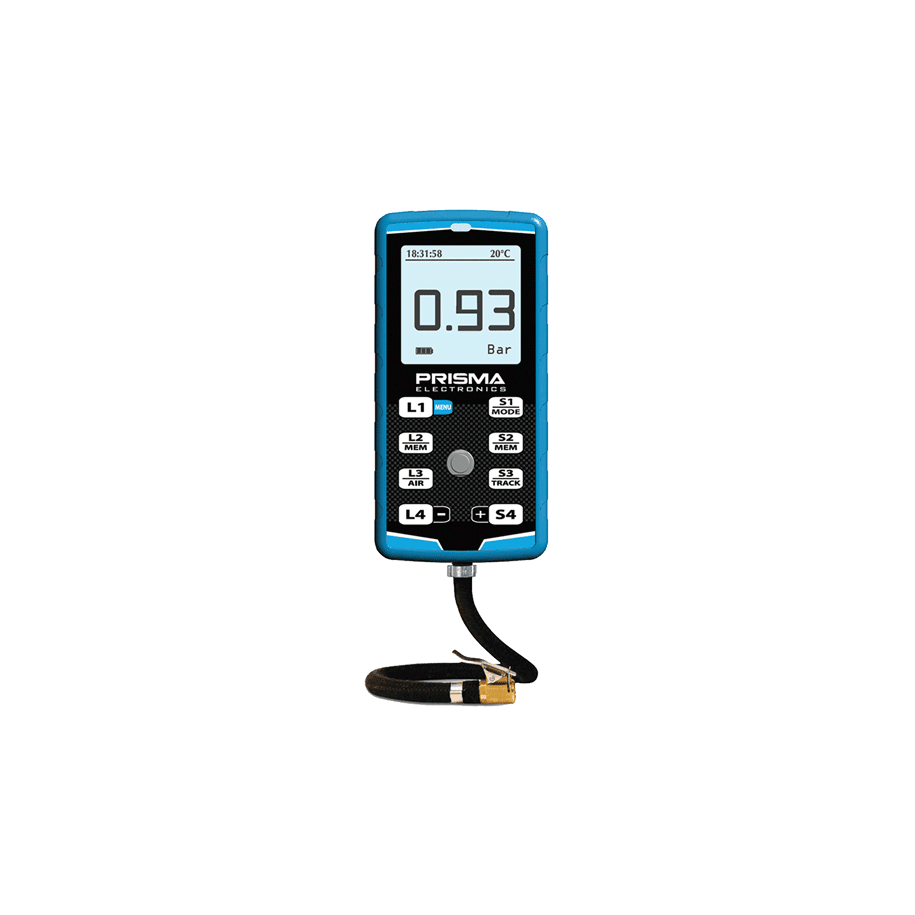 Manometro prisma pressione gomme con cronometro multipilota