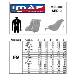 Sedile IMAF F9 D3 Silver