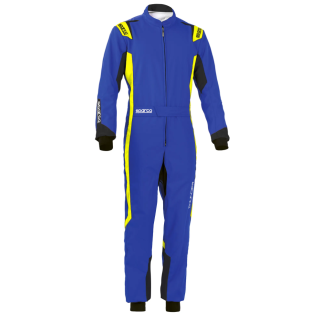 Sparco child kart suit Thunder dark blue/fluo yellow