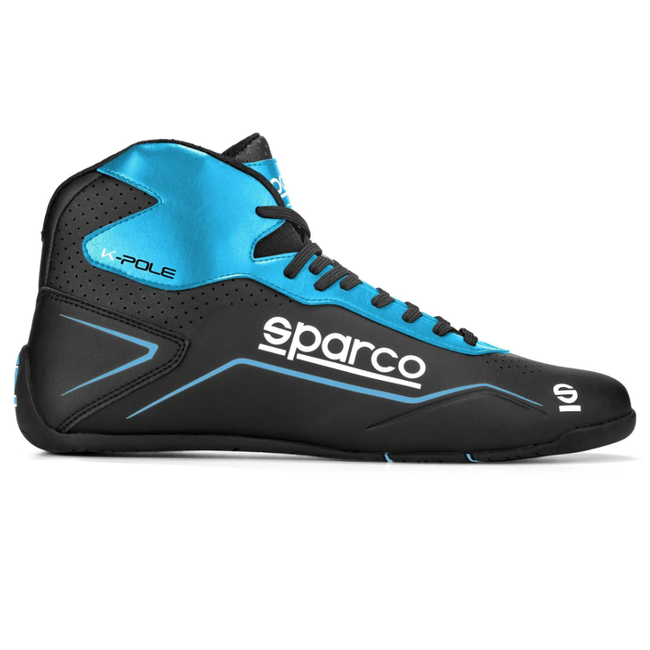 Kart shoes Sparco K-Pole Black/sky blue