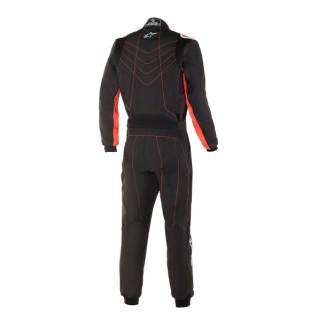 Tuta kart bambino Alpinestars KMX-9 V2 Nero/Rosso fluo
