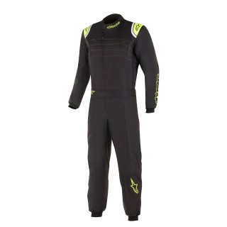 Tuta kart bambino Alpinestars KMX-9 V2 Nero/Giallo fluo
