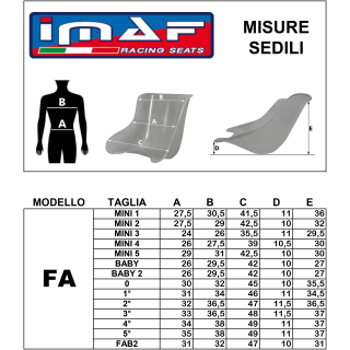 Sedile minikart imaf FA