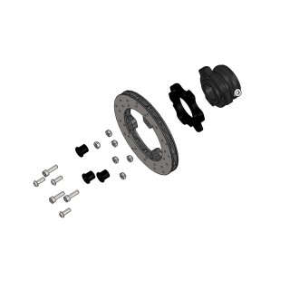 Parolin 150mm floating brake disc complete