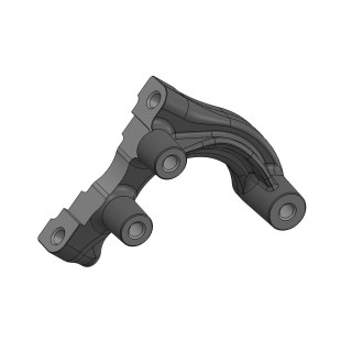Brake caliper bracket AP06 mini aluminum Parolin
